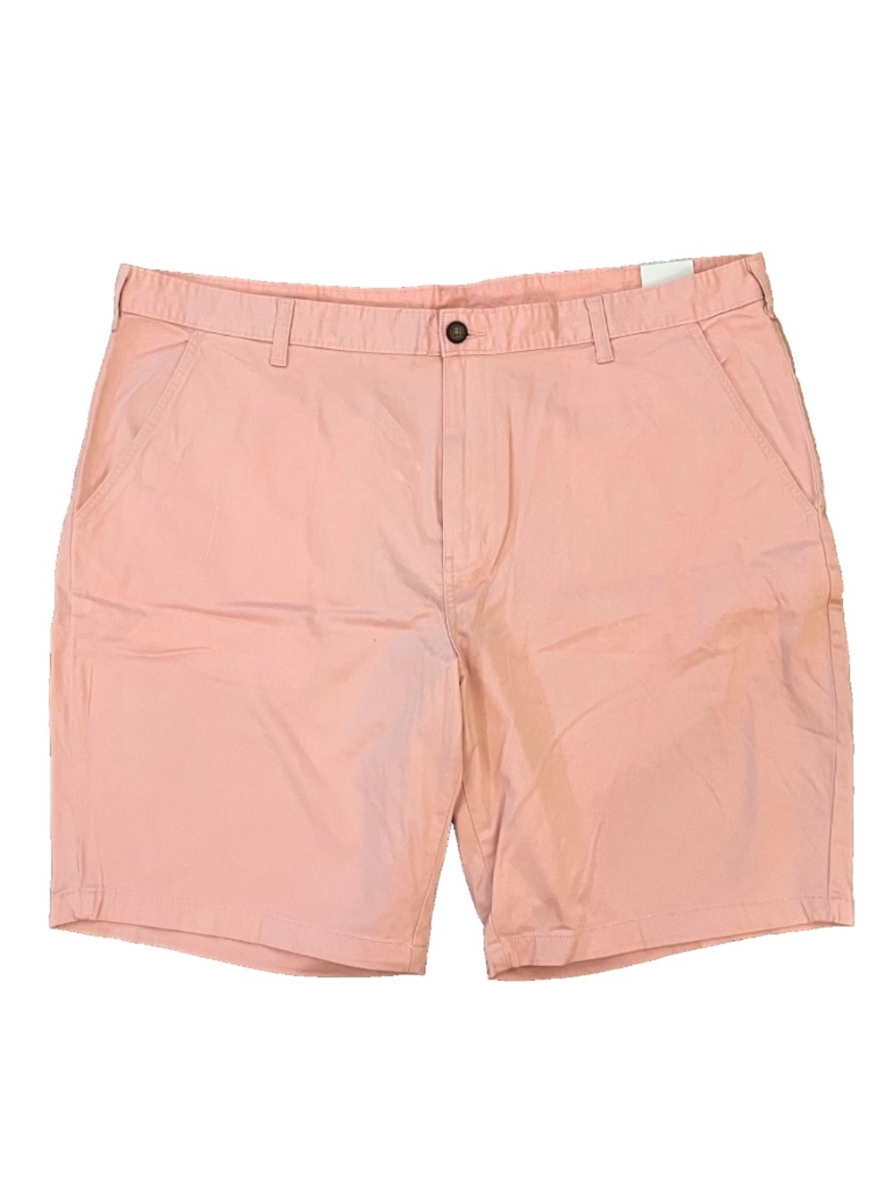 NWT George Men's Casual Flat Front Chino Shorts Daylily Pink Size 44 10" Inseam